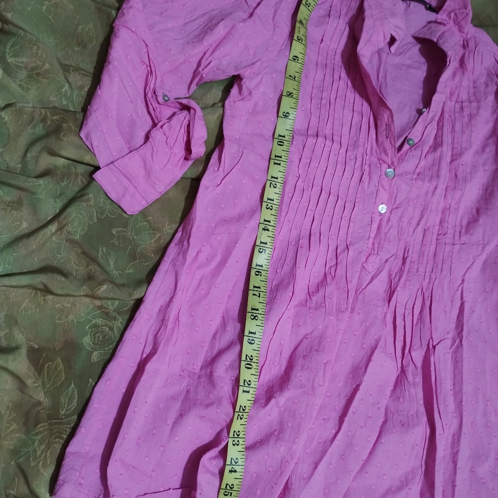 🌴 pre-owned Lara Karen pink tunic top - size small - Picture 1 of 16